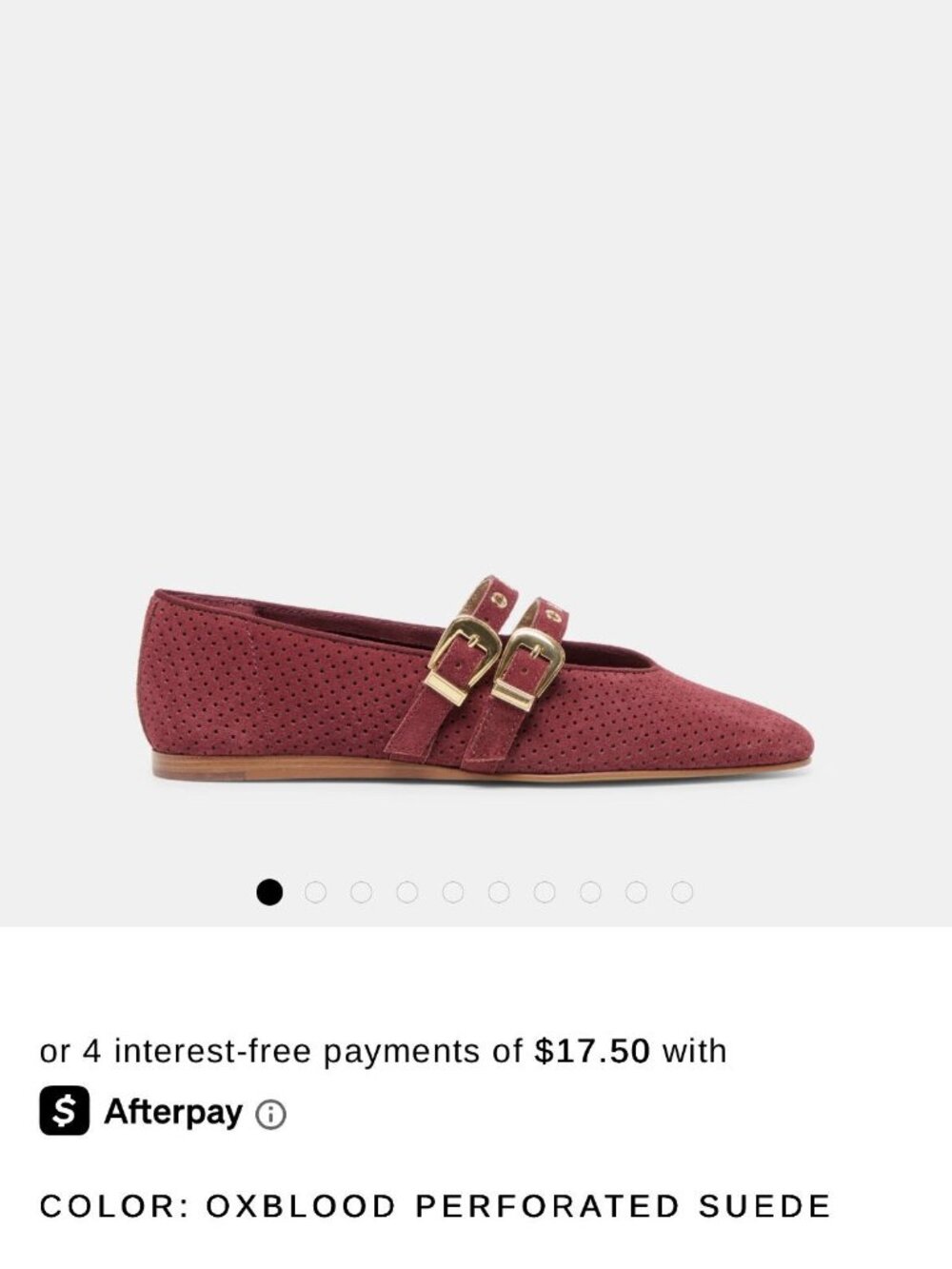 Dolce Vita Oxblood Perforated Suede